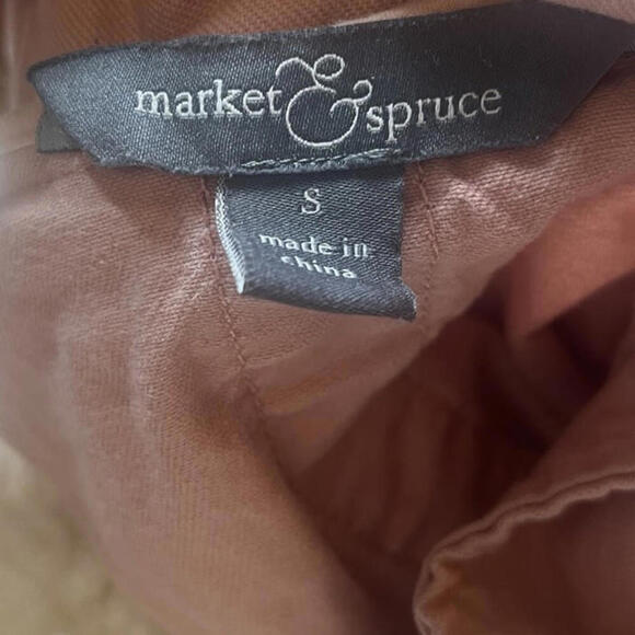 Market and Spruce pink utility cargo zipper jacket with pockets size small - Picture 3 of 7